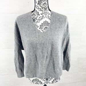 Sori V-Neck Wool Cashmere Blend Dolman Sweater